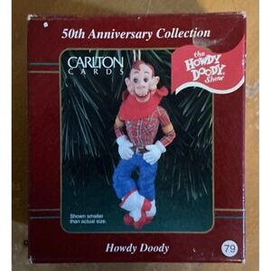 1998 HOWDY DOODY 50th Anniversary Christmas Ornament Carlton Cards